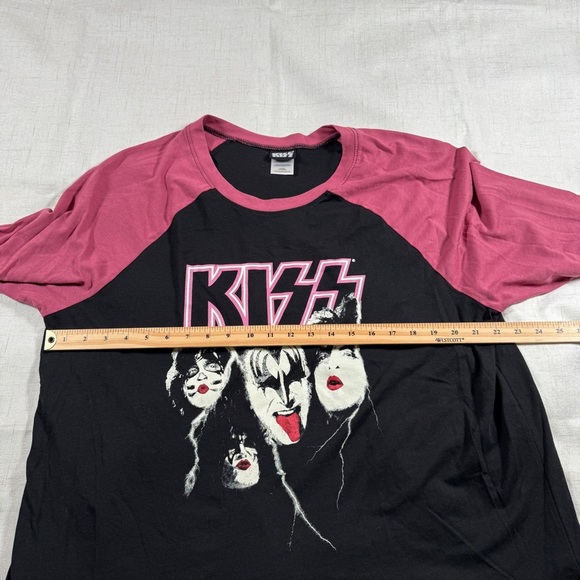 KISS Band Raglan Baseball Tee - Picture 5 of 5